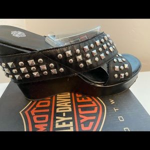 Harley Davidson wedge sandals